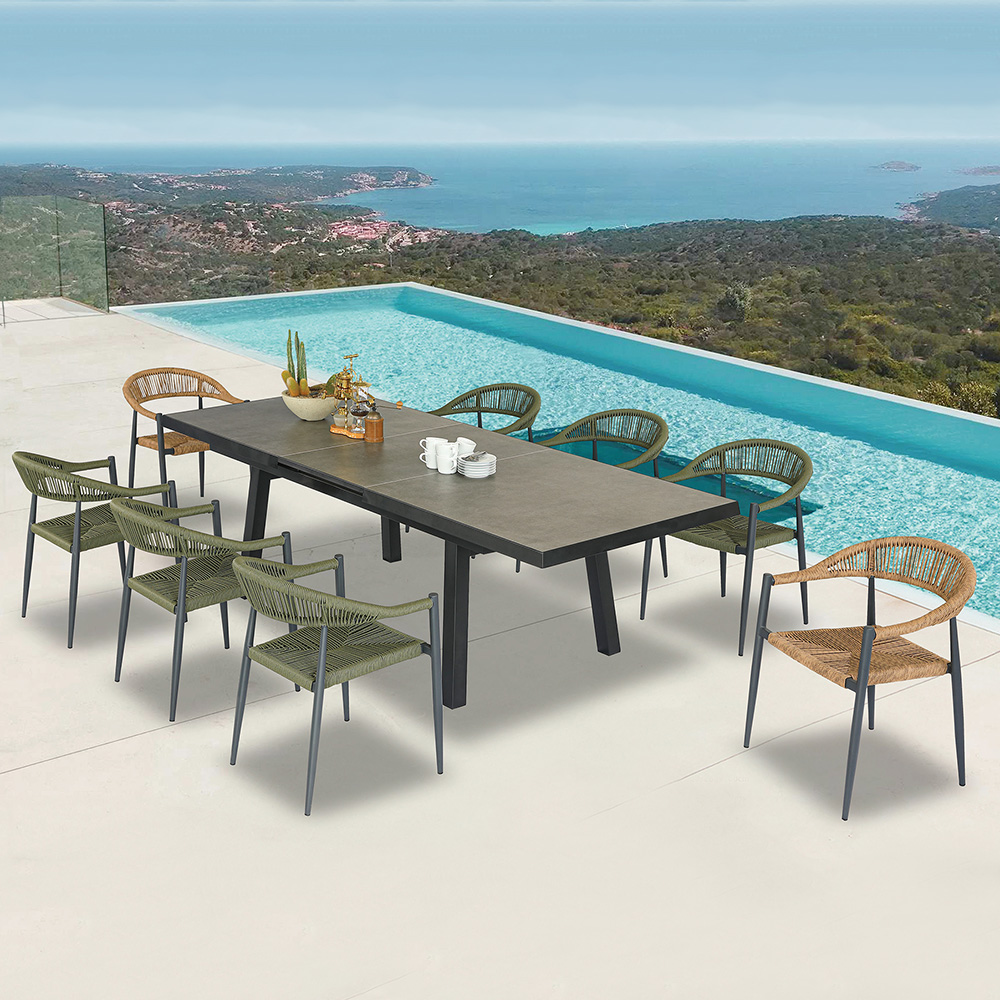 Extension dinning set